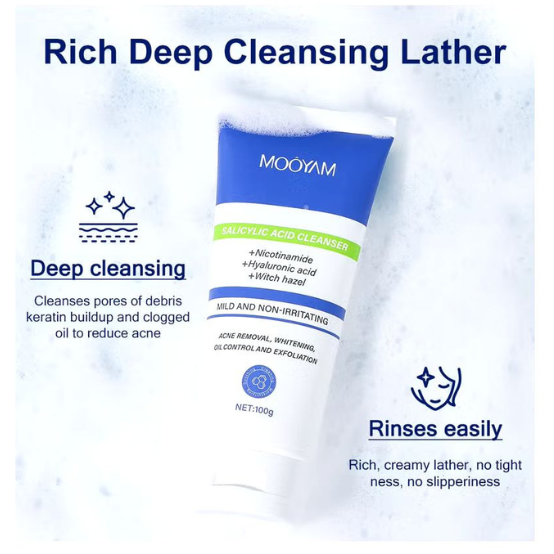 Mooyam Salicylic Acid Whitening & Acne Clear Face Wash